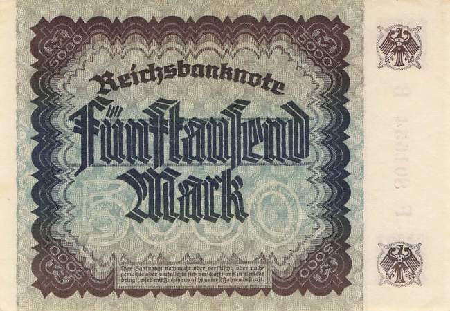 5000 Mark  ro.80c B 1922